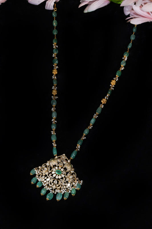 18K Pearl & Emerald Timeless Reverie Pendant