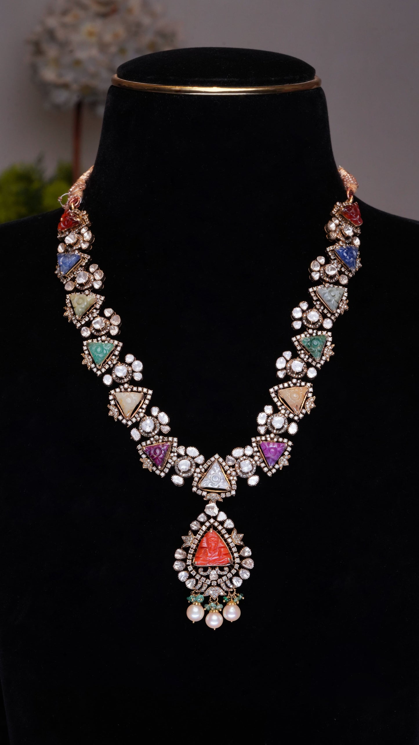 18K Pearl & Emerald Luminous Grace Necklace