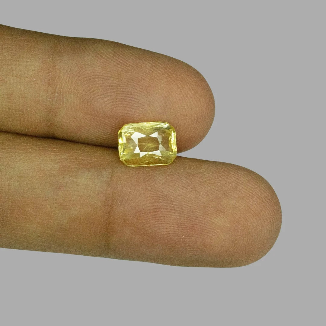 Natural Yellow Sapphire Octagonal Mixed Cut - 3.05 Carats