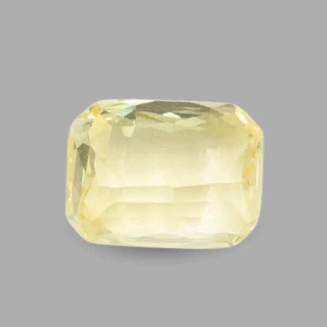 Natural Yellow Sapphire Octagonal Mixed Cut - 3.05 Carats
