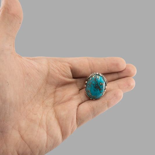 Feroza (Turquoise) 925 Italian Silver Bold Ring