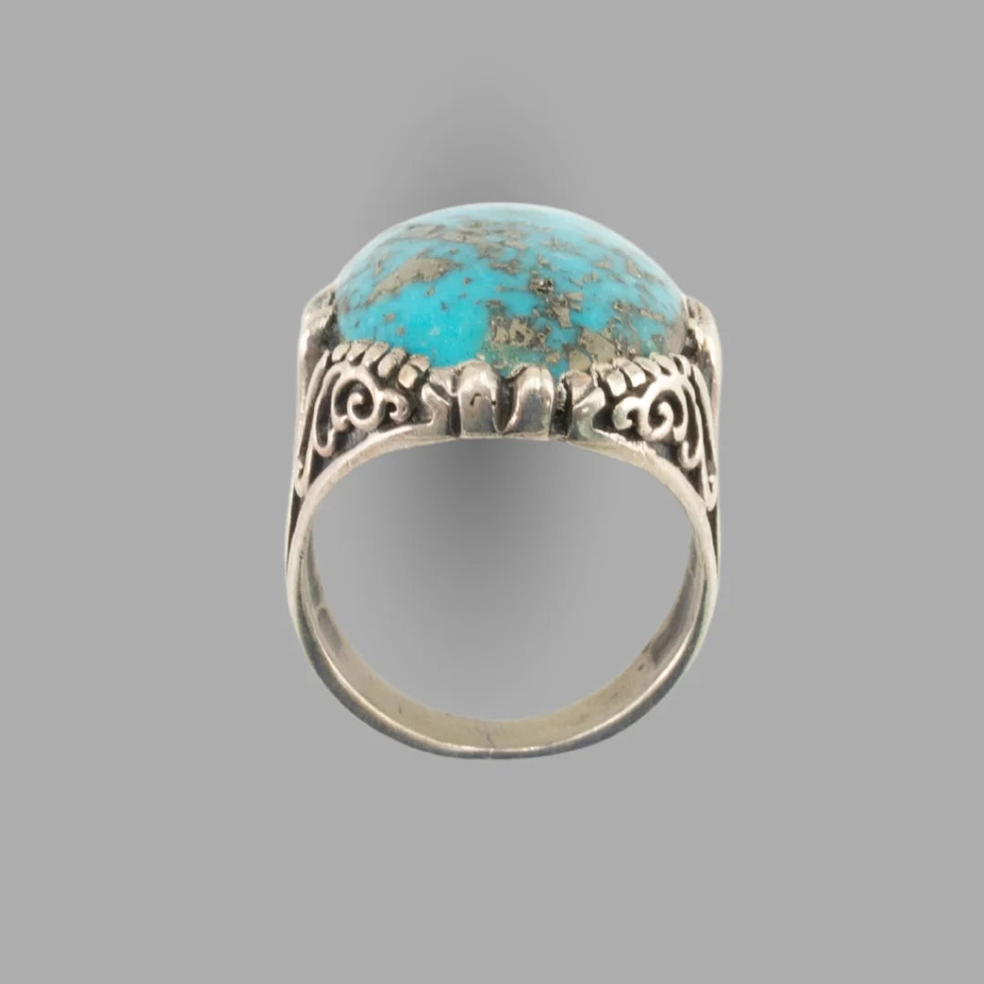 Feroza (Turquoise) 925 Italian Silver Bold Ring
