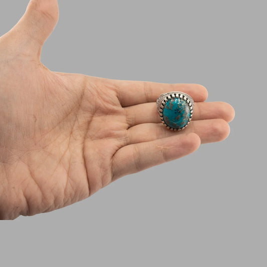 Feroza (Turquoise) 925 Italian Silver Classic Ring