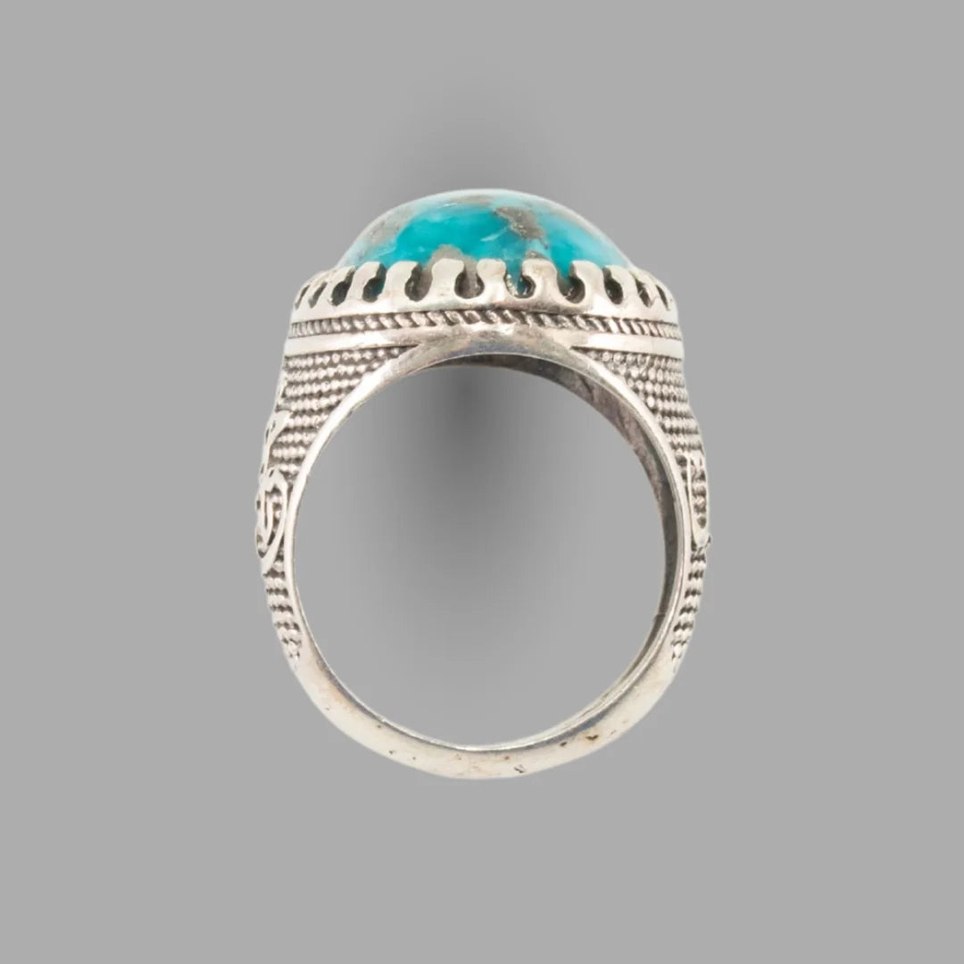 Feroza (Turquoise) 925 Italian Silver Classic Ring