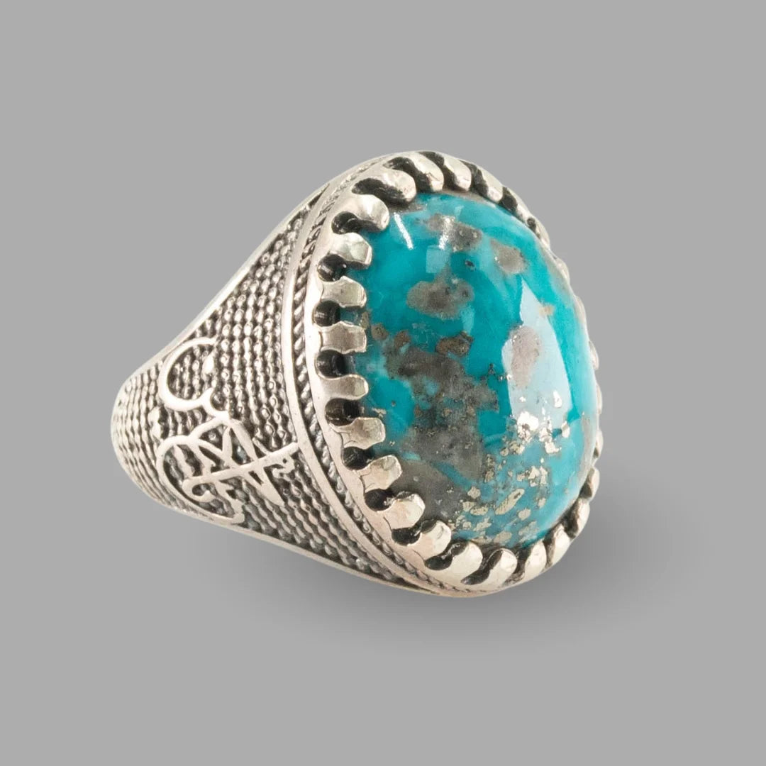 Feroza (Turquoise) 925 Italian Silver Classic Ring