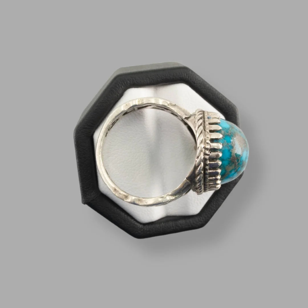 Feroza (Turquoise) 925 Italian Silver Elegant Ring