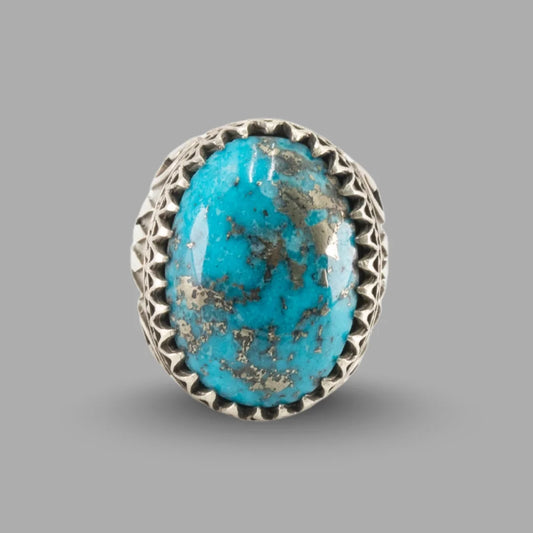 Feroza (Turquoise) 925 Italian Silver Premium Ring