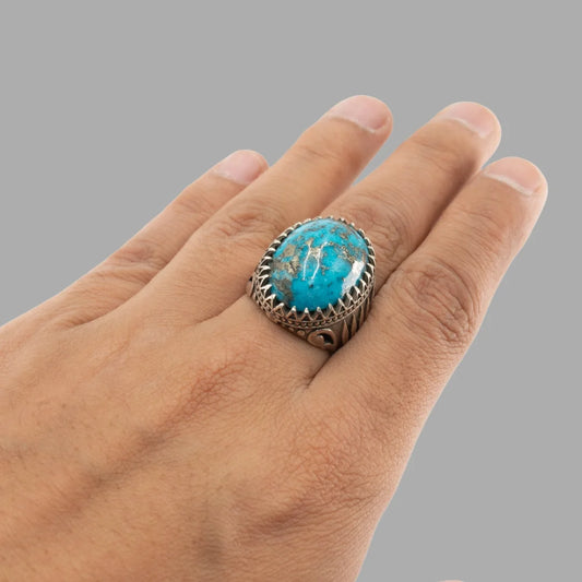 Feroza (Turquoise) 925 Italian Silver Premium Ring