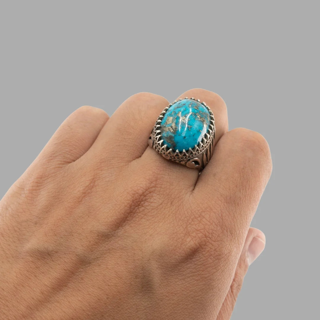 Feroza (Turquoise) 925 Italian Silver Premium Ring