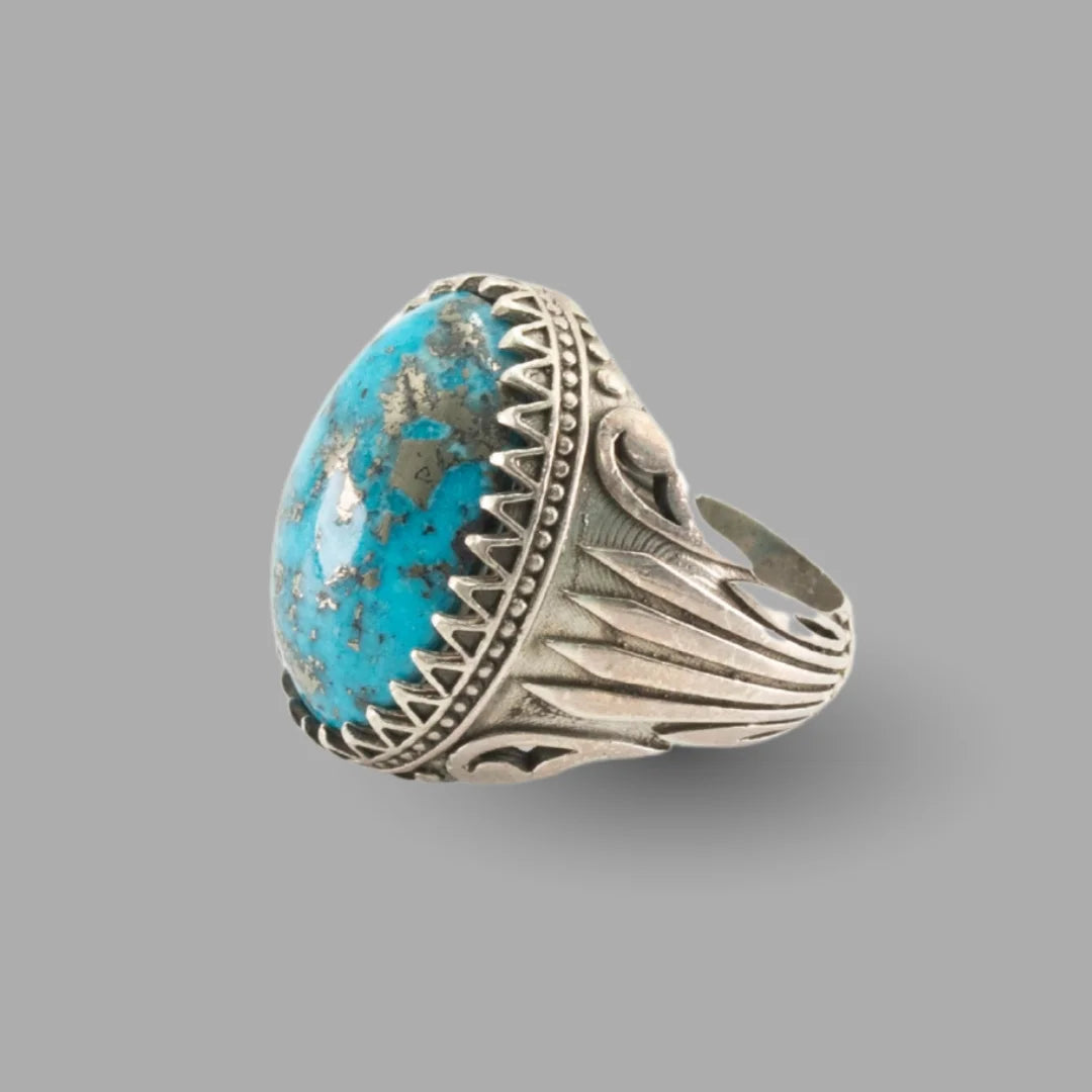 Feroza (Turquoise) 925 Italian Silver Premium Ring