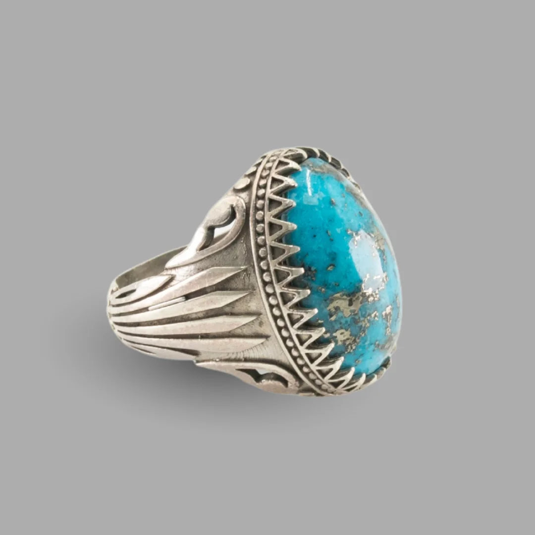 Feroza (Turquoise) 925 Italian Silver Premium Ring