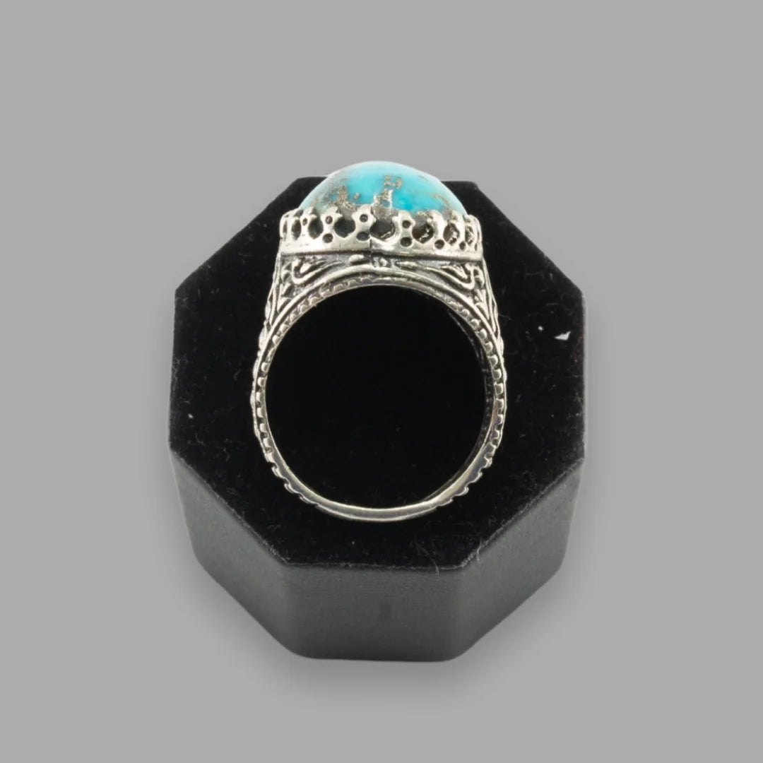 Feroza (Turquoise) 925 Italian Silver Royal Ring