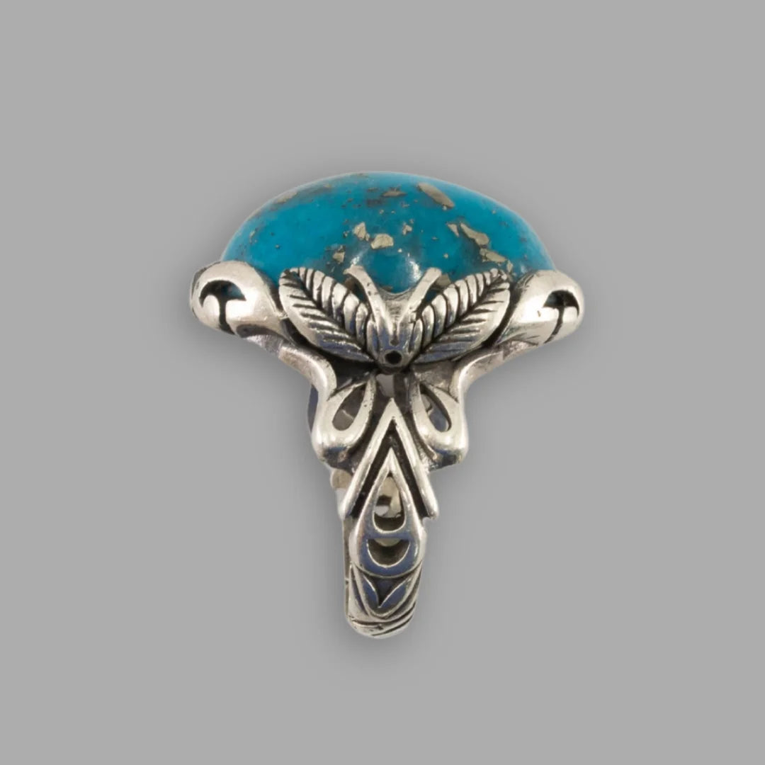 Feroza (Turquoise) 925 Italian Silver Vintage Ring