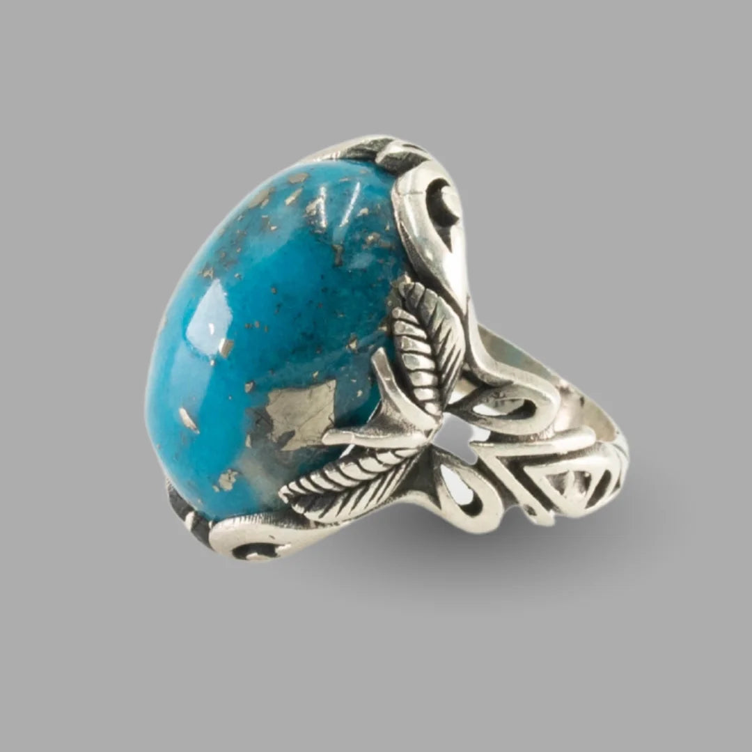 Feroza (Turquoise) 925 Italian Silver Vintage Ring