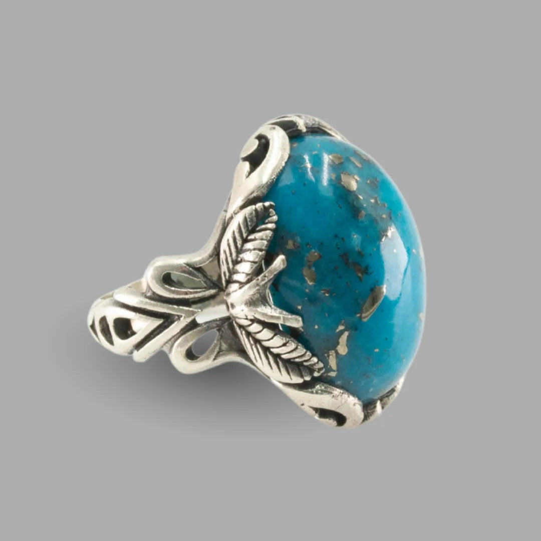 Feroza (Turquoise) 925 Italian Silver Vintage Ring