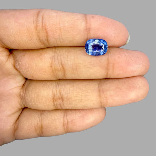 Natural Blue Sapphire Cushion Mixed Cut - 3.06 Carats