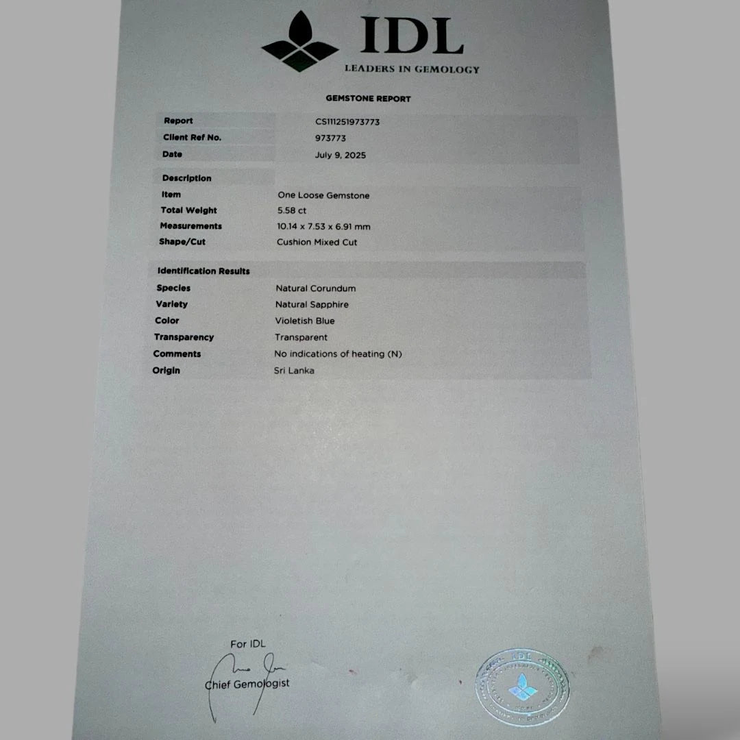 Natural Blue Sapphire Cushion Mixed Cut - 5.58 Carats
