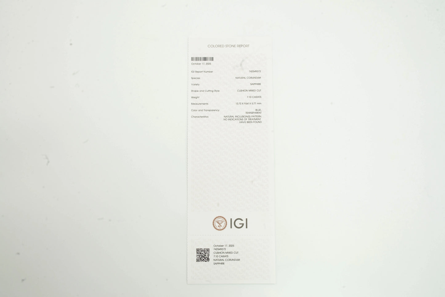 Natural Blue Sapphire Cushion Mixed Cut - 7.10 Carats