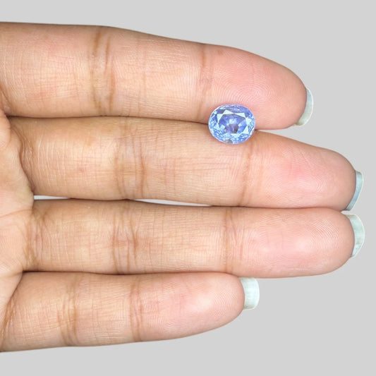 Natural Blue Sapphire Oval/Faceted Cut - 2.96 Carats