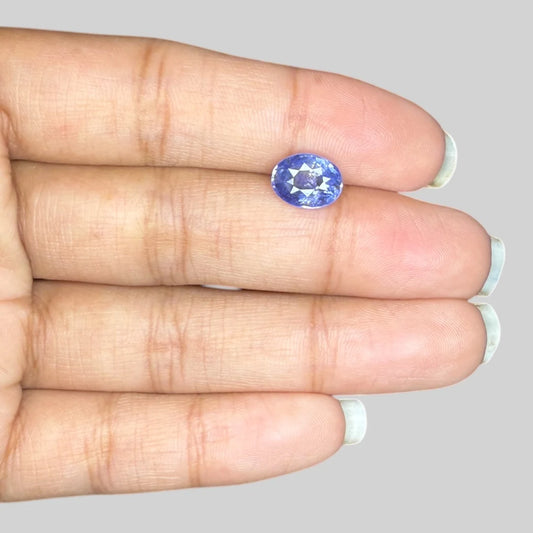 Natural Blue Sapphire Oval/Faceted Cut - 3.21 Carats