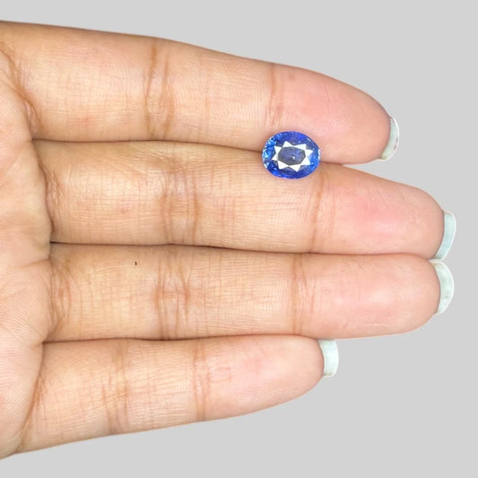 Natural Blue Sapphire Oval/Faceted Cut - 3.42 Carats