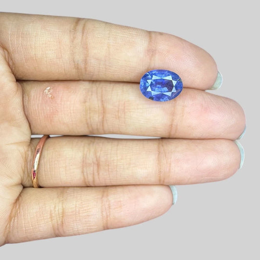 Natural Blue Sapphire Oval Mixed Cut - 3.95 Carats