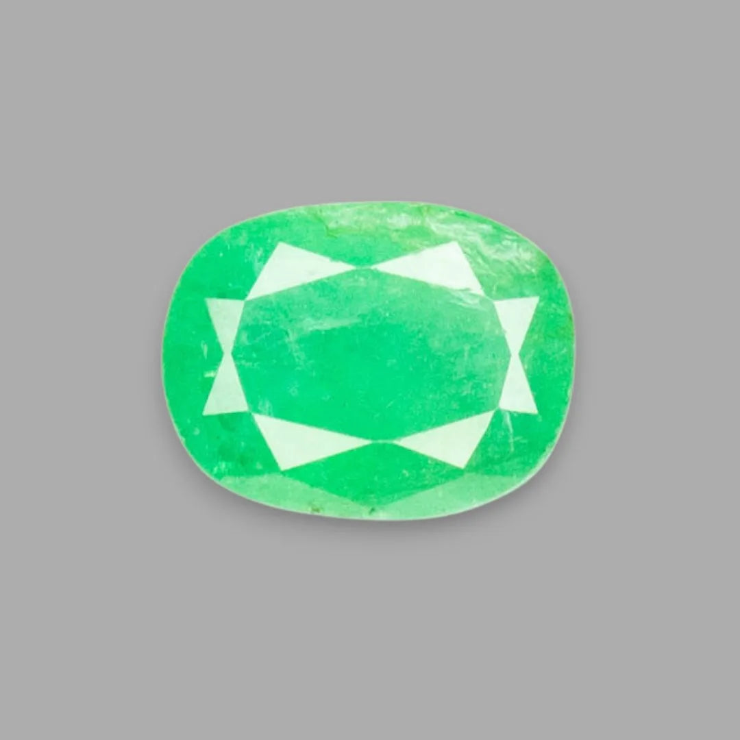 Natural Emerald Cushion Mixed Cut - 4.04 Carats