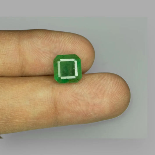 Natural Emerald Square Emerald Cut - 4.33 Carats