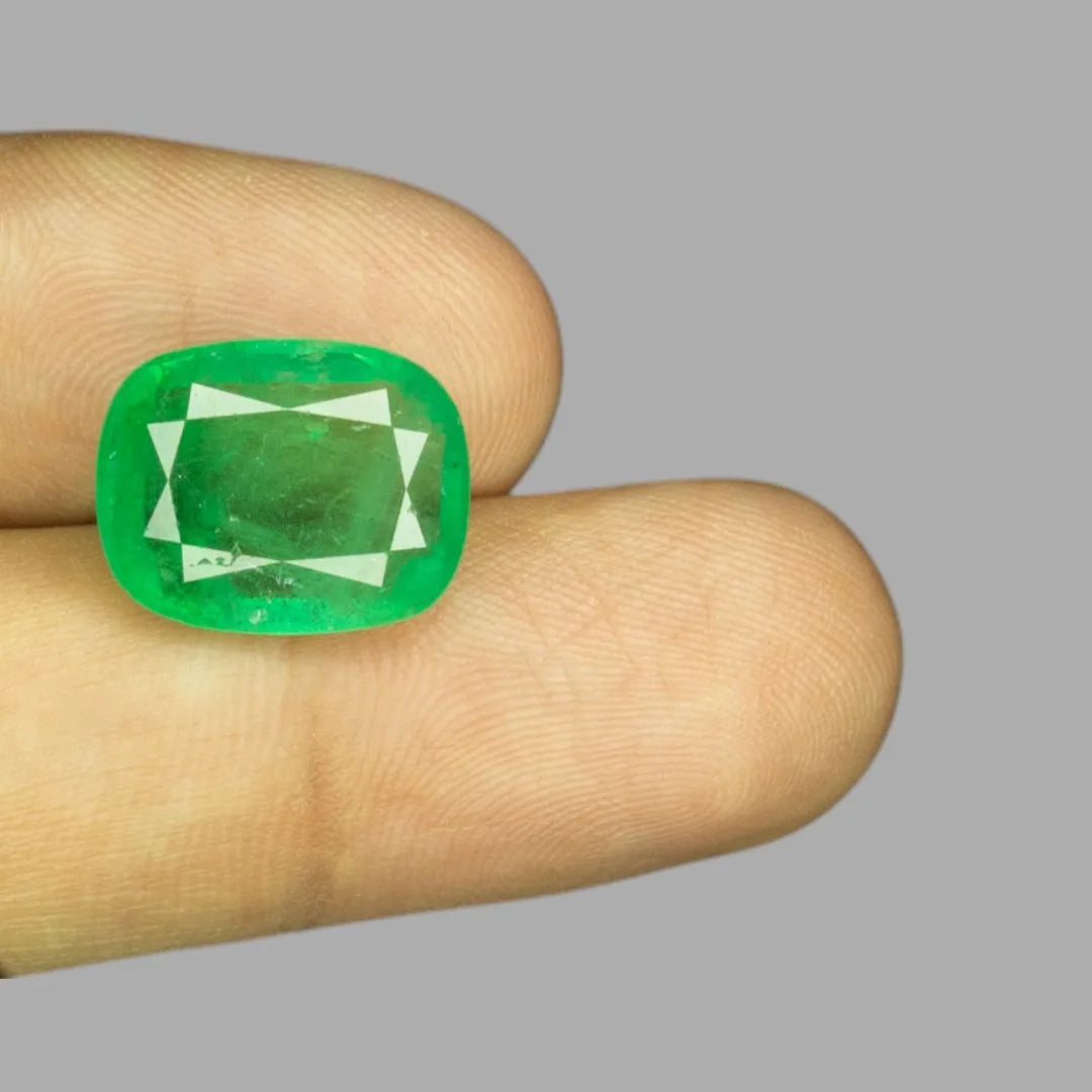 Natural Emerald Cushion Mixed Cut - 8.21 Carats