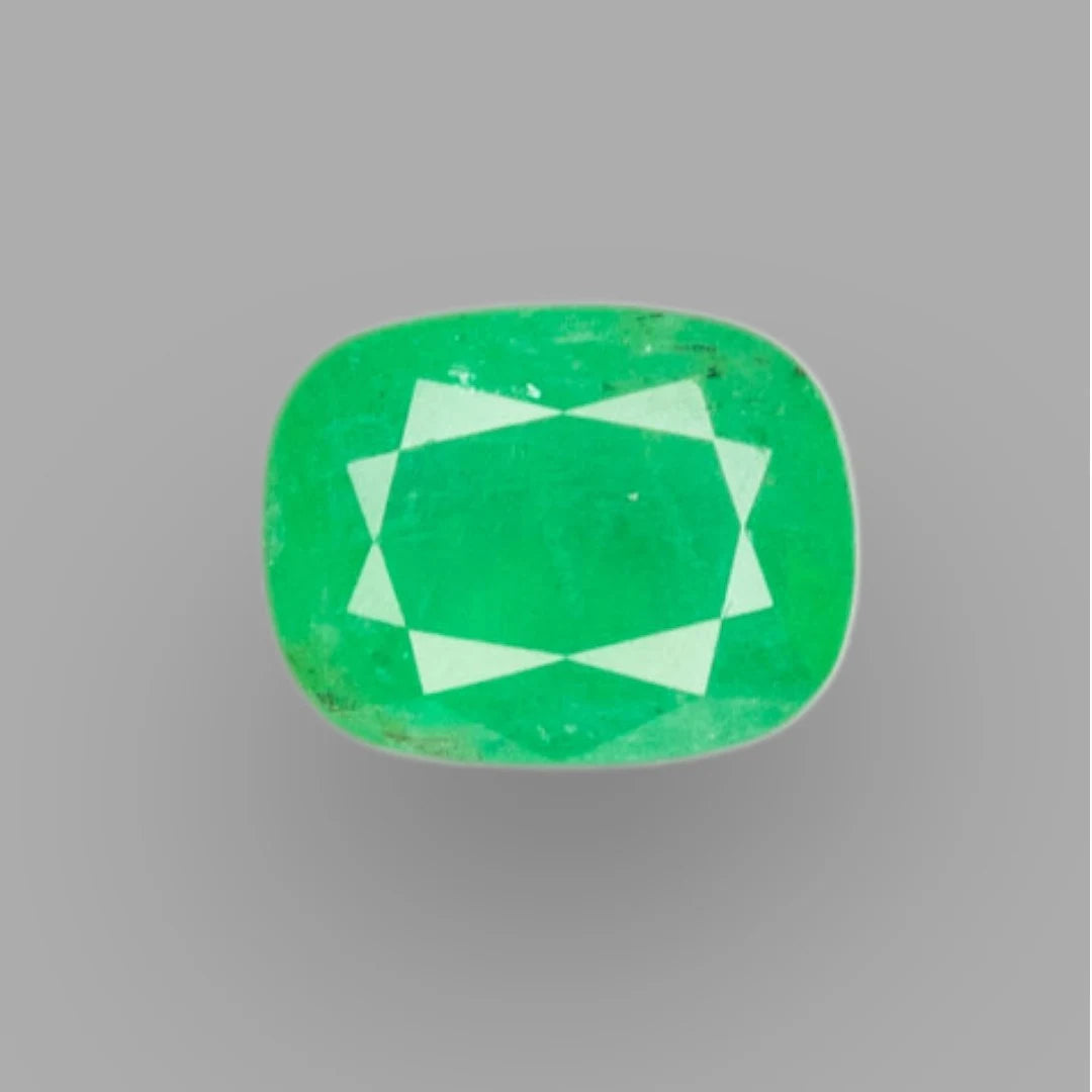 Natural Emerald Cushion Mixed Cut - 4.51 Carats