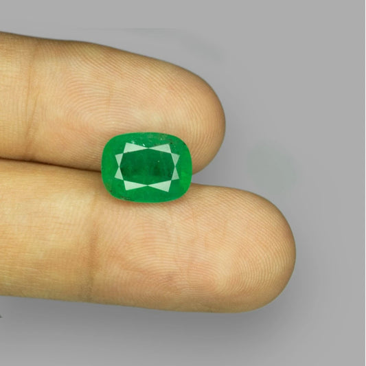 Natural Emerald Cushion Mixed Cut - 4.51 Carats