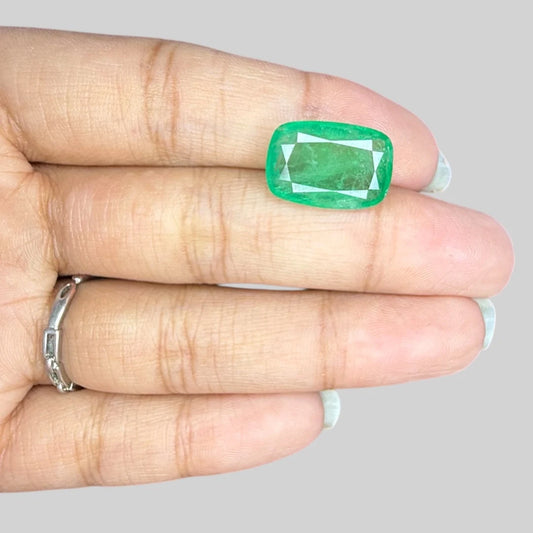 Natural Emerald Cushion Mixed Cut - 7.46 Carats