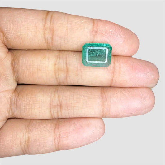 Natural Emerald Octagon/Faceted Cut - 3.98 Carats