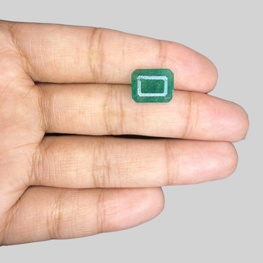Natural Emerald Octagon/Faceted Cut - 4.66 Carats