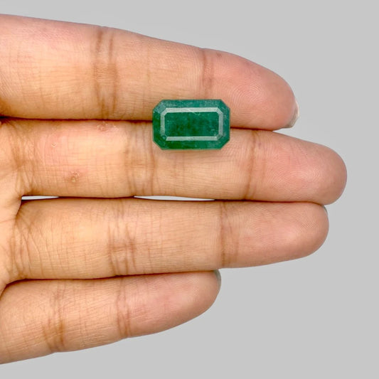 Natural Emerald Octagon/Faceted Cut - 8.88 Carat