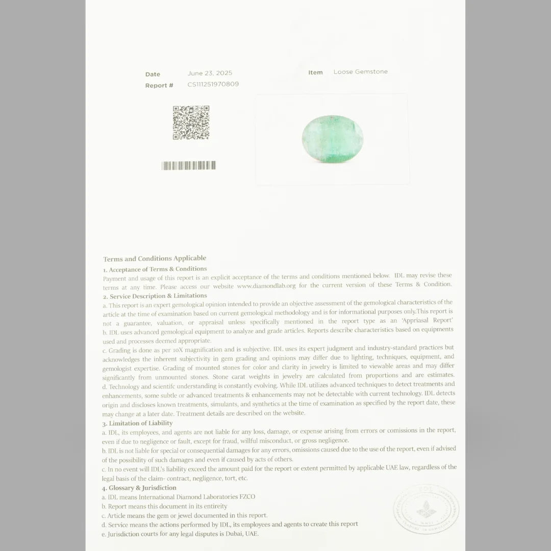 Natural Emerald Oval Mixed Cut - 11.85 Carats