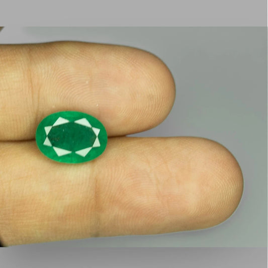 Natural Emerald Oval Mixed Cut - 4.76 Carats