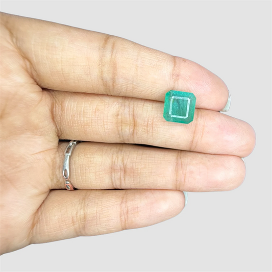 Natural Emerald Square Emerald Cut - 3.22 Carats