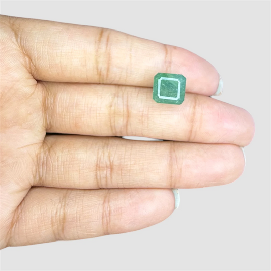 Natural Emerald Square Emerald Cut - 5.97 Carats