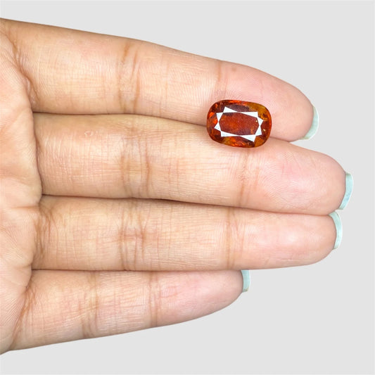 Natural Hessonite Cushion Cut - 7.60 Carats
