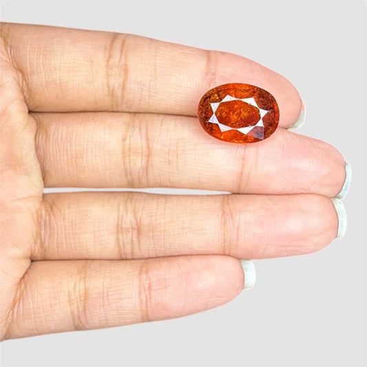 Natural Hessonite Oval Cabochon Cut - 10.75 Carats