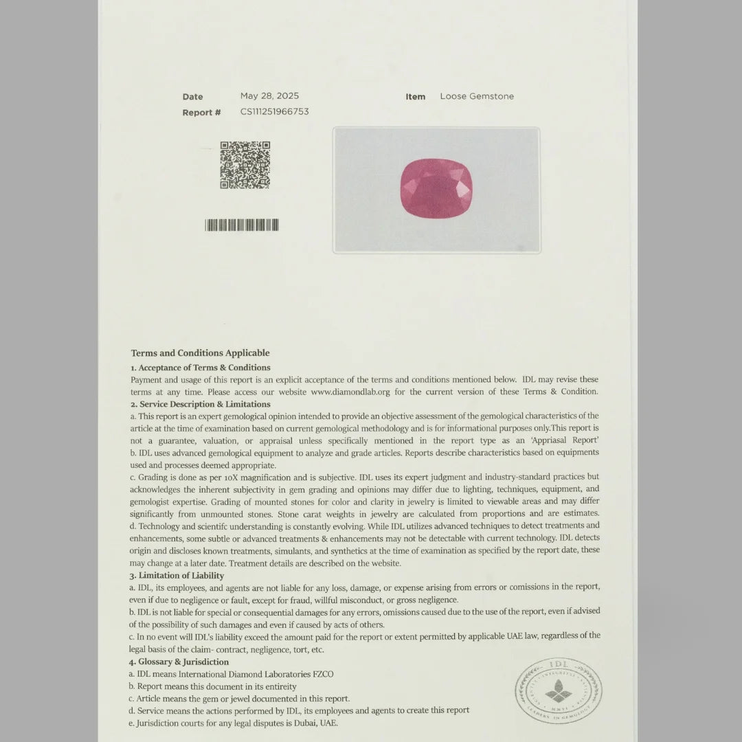 Natural Ruby Cushion Mixed Cut - 5.86 Carats