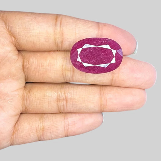 Natural Ruby Oval/Faceted Cut - 35.99 Carats