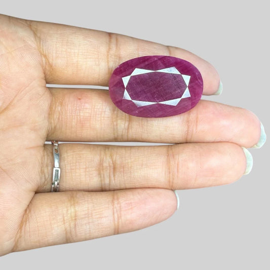 Natural Ruby Oval/Faceted Cut - 60.55 Carats