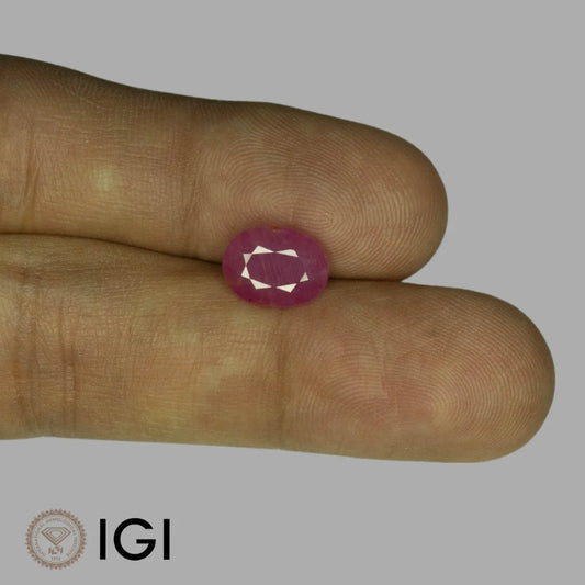 Natural Ruby Oval Mixed Cut - 3.87 Carats