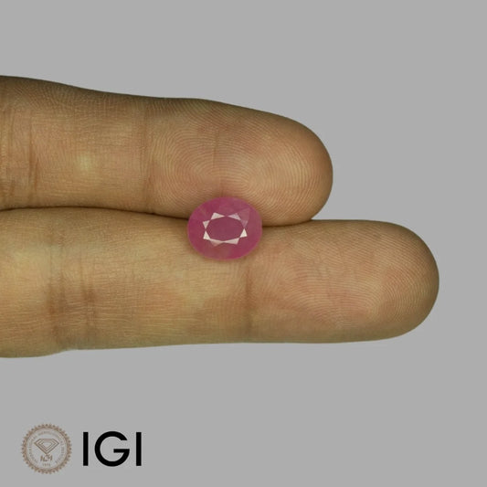 Natural Ruby Oval Mixed Cut - 3.91 Carats