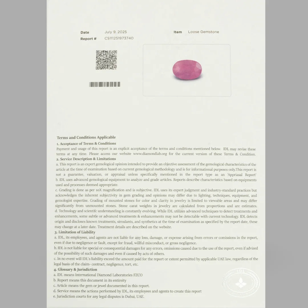 Natural Ruby Oval Mixed Cut - 4.14 Carats