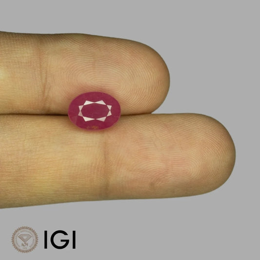 Natural Ruby Oval Mixed Cut - 4.25 Carats
