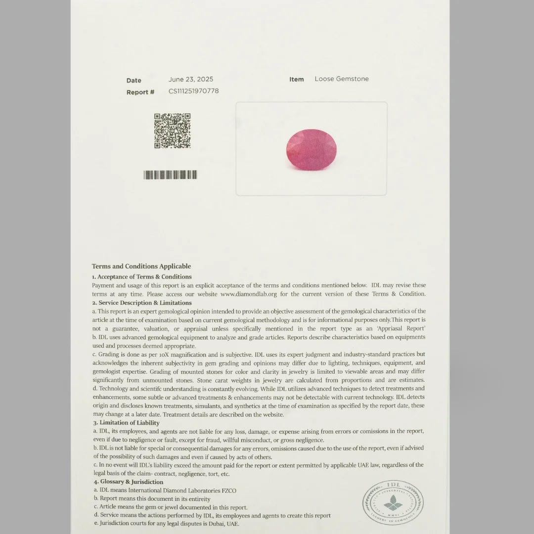 Natural Ruby Oval Mixed Cut - 5.69 Carats