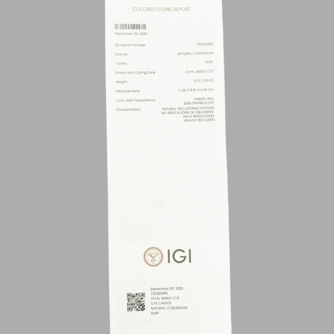 Natural Ruby Oval Mixed Cut - 5.70 Carats